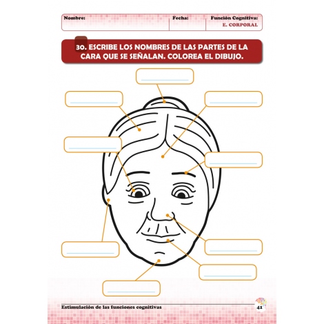 Estimulación de las funciones cognitivas. Nivel 1. Cuaderno 6: Esquema corporal