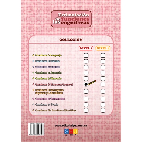 Estimulación de las funciones cognitivas. Nivel 1. Cuaderno 6: Esquema corporal