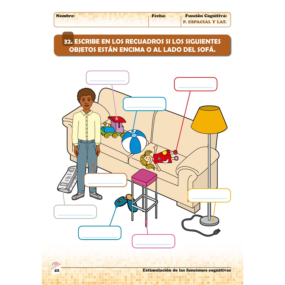 Estimulación de las funciones cognitivas. Nivel 1. Cuaderno 7: Percepción espacial y Lateralidad