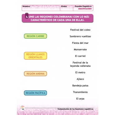 Estimulación de las funciones cognitivas. Nivel 1. Cuaderno 8: Orientación 2