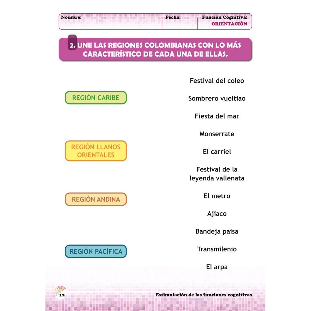 Estimulación de las funciones cognitivas. Nivel 1. Cuaderno 8: Orientación