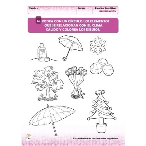 Estimulación de las funciones cognitivas. Nivel 1. Cuaderno 8: Orientación