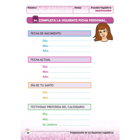 Estimulación de las funciones cognitivas. Nivel 1. Cuaderno 8: Orientación