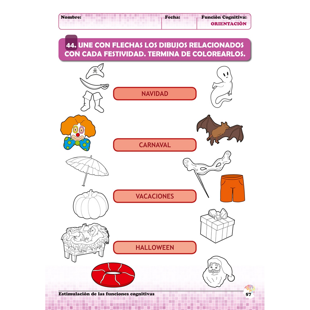 Estimulación de las funciones cognitivas. Nivel 1. Cuaderno 8: Orientación
