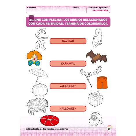 Estimulación de las funciones cognitivas. Nivel 1. Cuaderno 8: Orientación