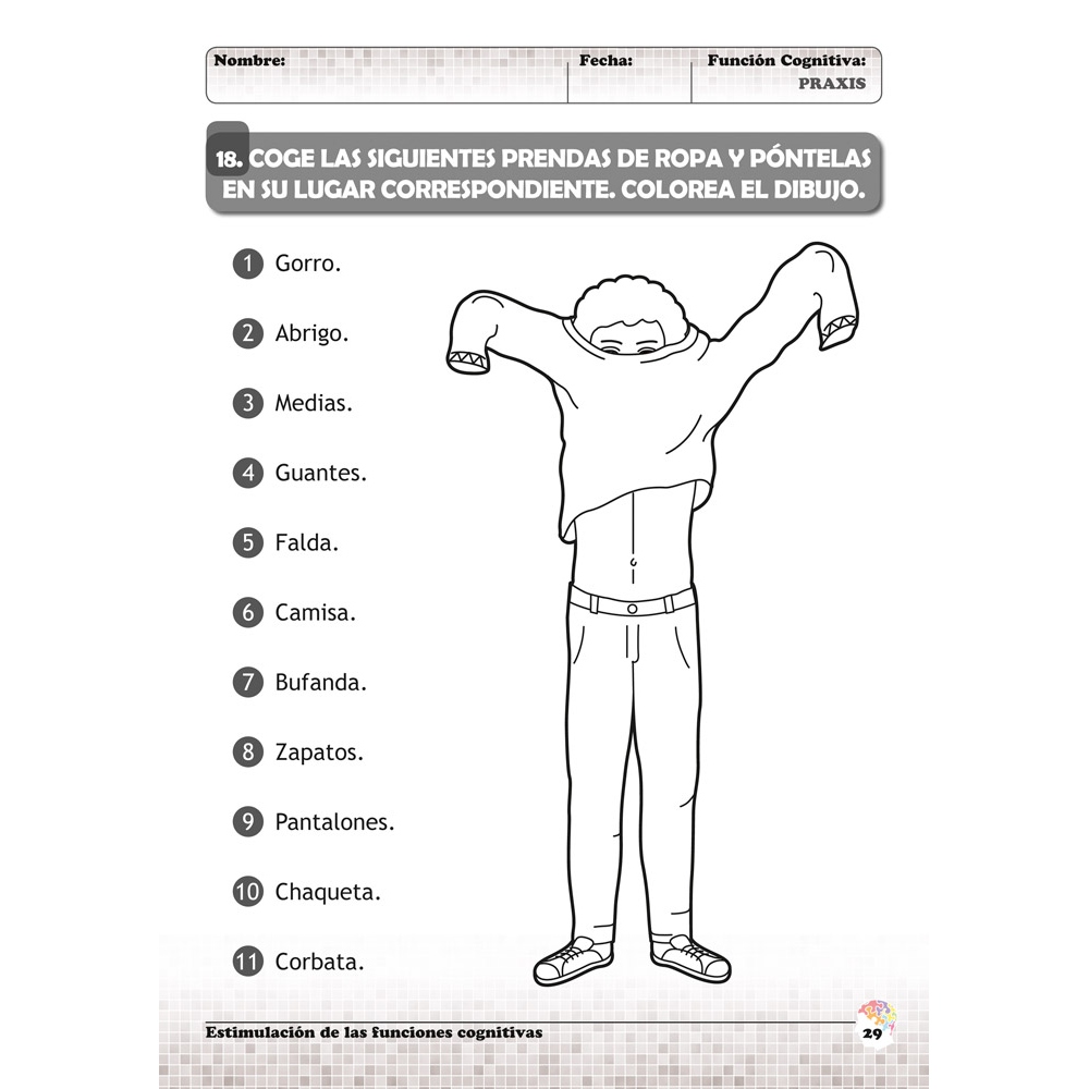 Estimulación de las funciones cognitivas. Nivel 1. Cuaderno 9: Praxis