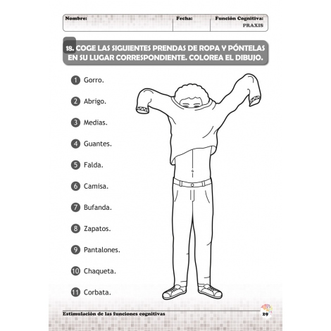 Estimulación de las funciones cognitivas. Nivel 1. Cuaderno 9: Praxis