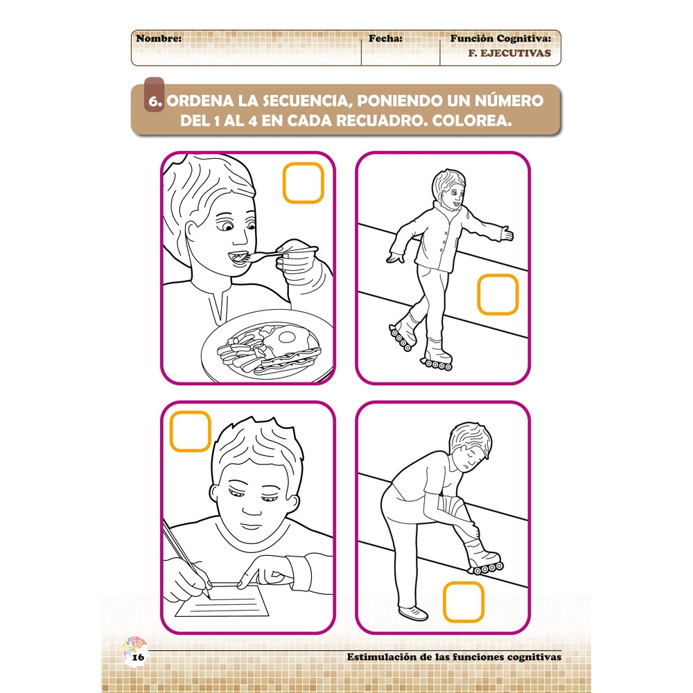 Estimulación de las funciones cognitivas Nivel 1. Cuaderno 10: Funciones ejecutivas