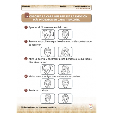 Estimulación de las funciones cognitivas Nivel 1. Cuaderno 10: Funciones ejecutivas