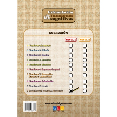 Estimulación de las funciones cognitivas Nivel 1. Cuaderno 10: Funciones ejecutivas