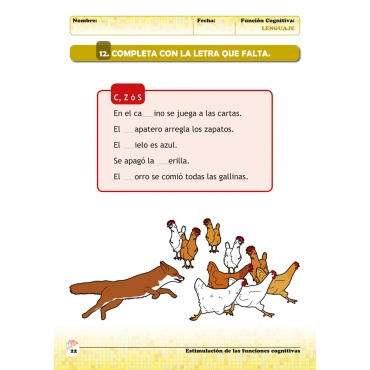 Estimulación de las funciones cognitivas. Nivel 2. Cuaderno 1: Lenguaje 2