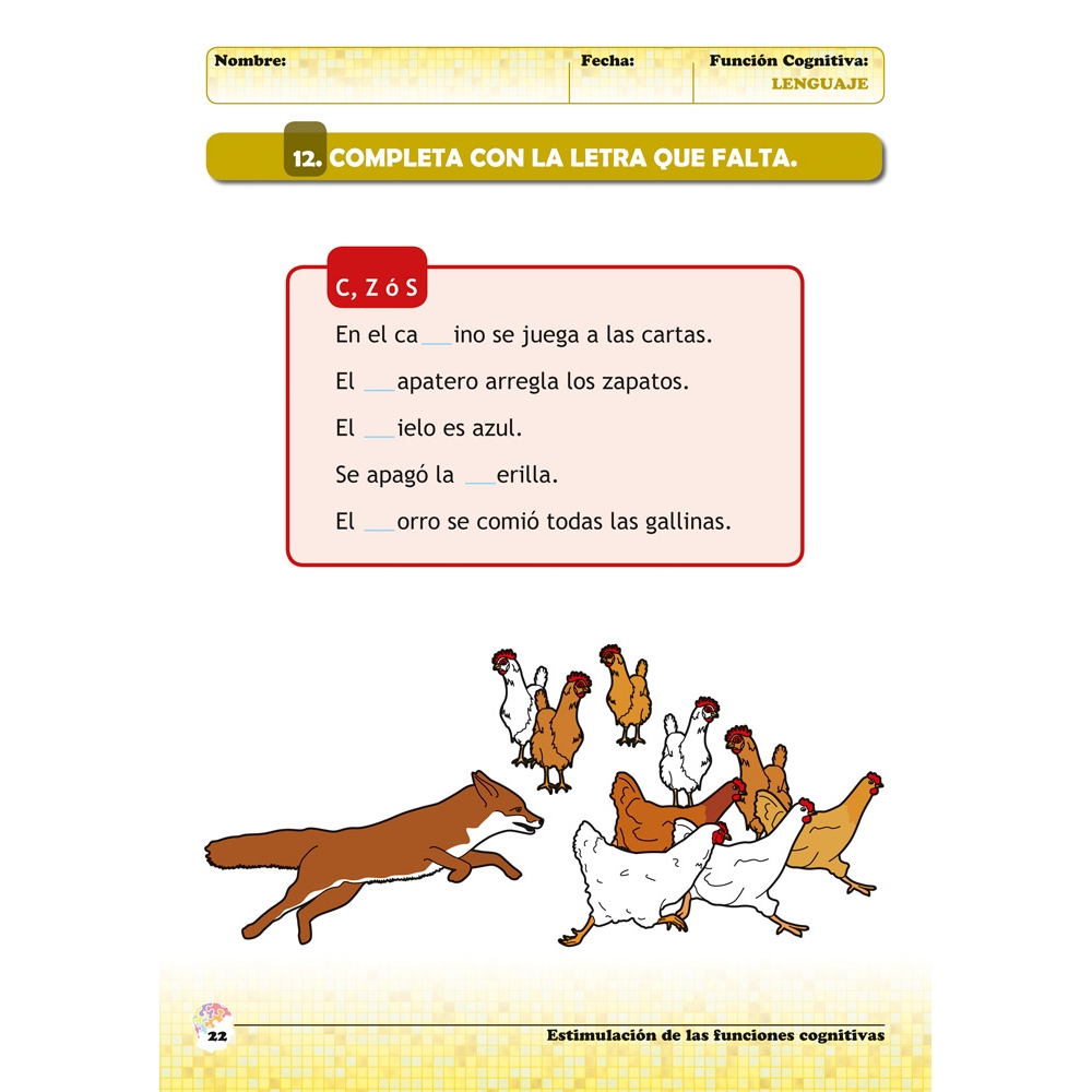 Estimulación de las funciones cognitivas. Nivel 2. Cuaderno 1: Lenguaje Estimulación de las funciones cognitivas. Nivel 2. Cuaderno 1: Lenguaje