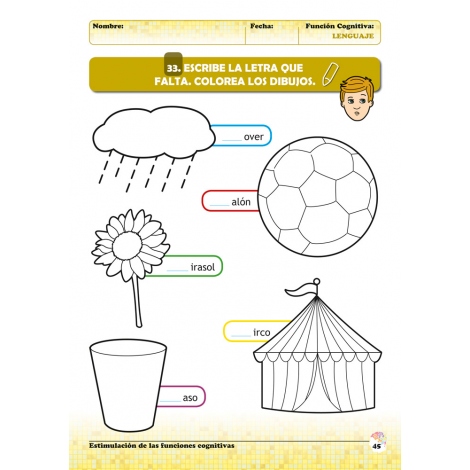 Estimulación de las funciones cognitivas. Nivel 2. Cuaderno 1: Lenguaje Estimulación de las funciones cognitivas. Nivel 2. Cuaderno 1: Lenguaje