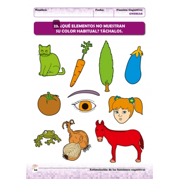 Estimulación de las funciones cognitivas. Nivel 2. Cuaderno 3: Gnosias 2