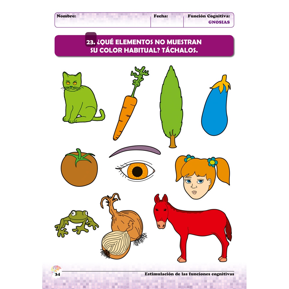 Estimulación de las funciones cognitivas. Nivel 2. Cuaderno 3: Gnosias