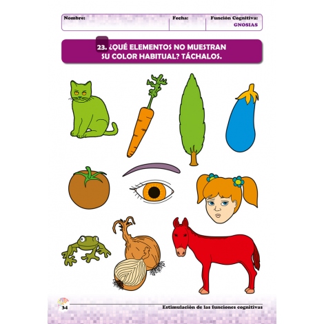Estimulación de las funciones cognitivas. Nivel 2. Cuaderno 3: Gnosias