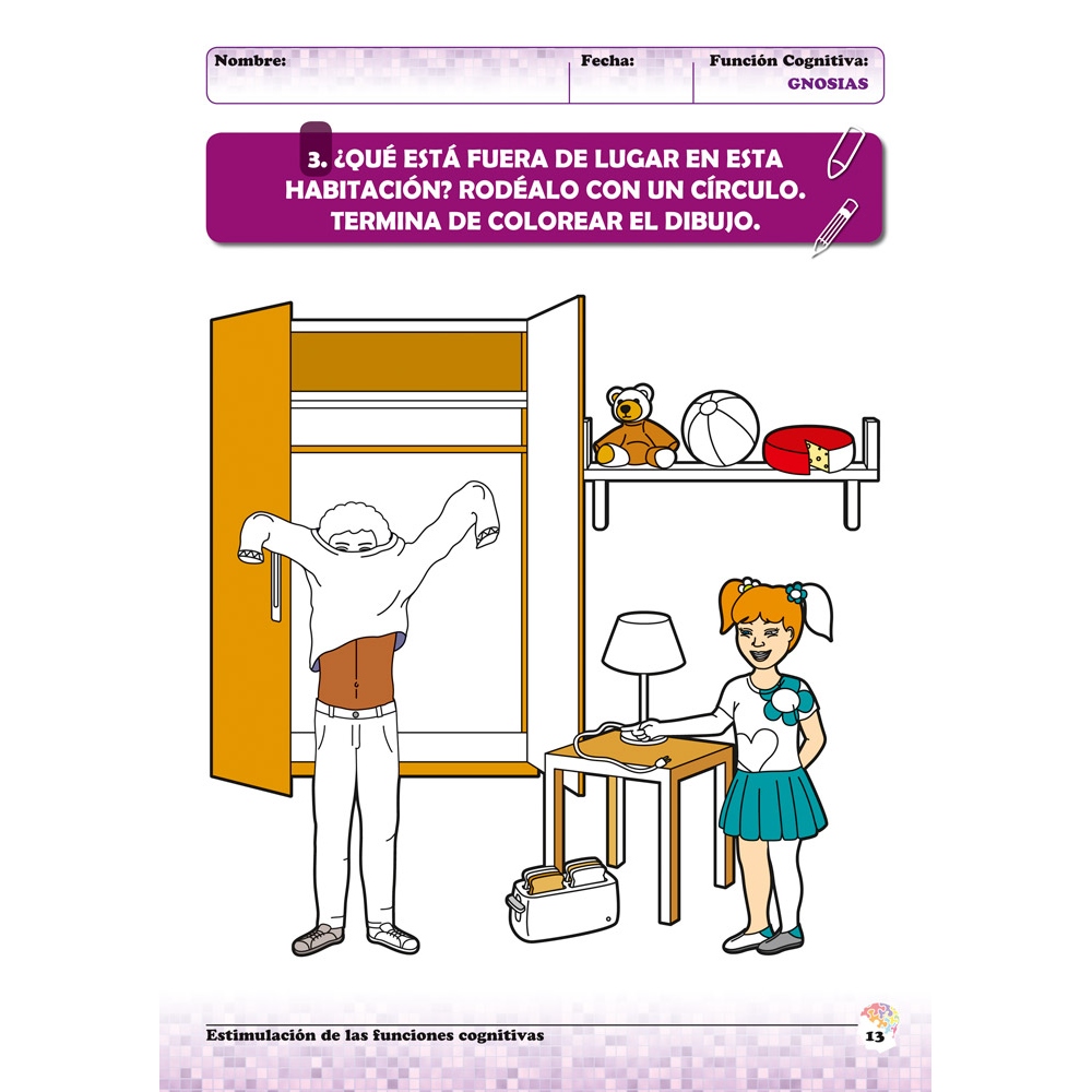 Estimulación de las funciones cognitivas. Nivel 2. Cuaderno 3: Gnosias