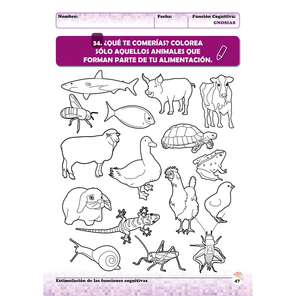 Estimulación de las funciones cognitivas. Nivel 2. Cuaderno 3: Gnosias