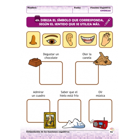 Estimulación de las funciones cognitivas. Nivel 2. Cuaderno 3: Gnosias