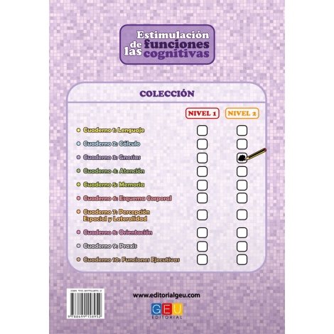 Estimulación de las funciones cognitivas. Nivel 2. Cuaderno 3: Gnosias