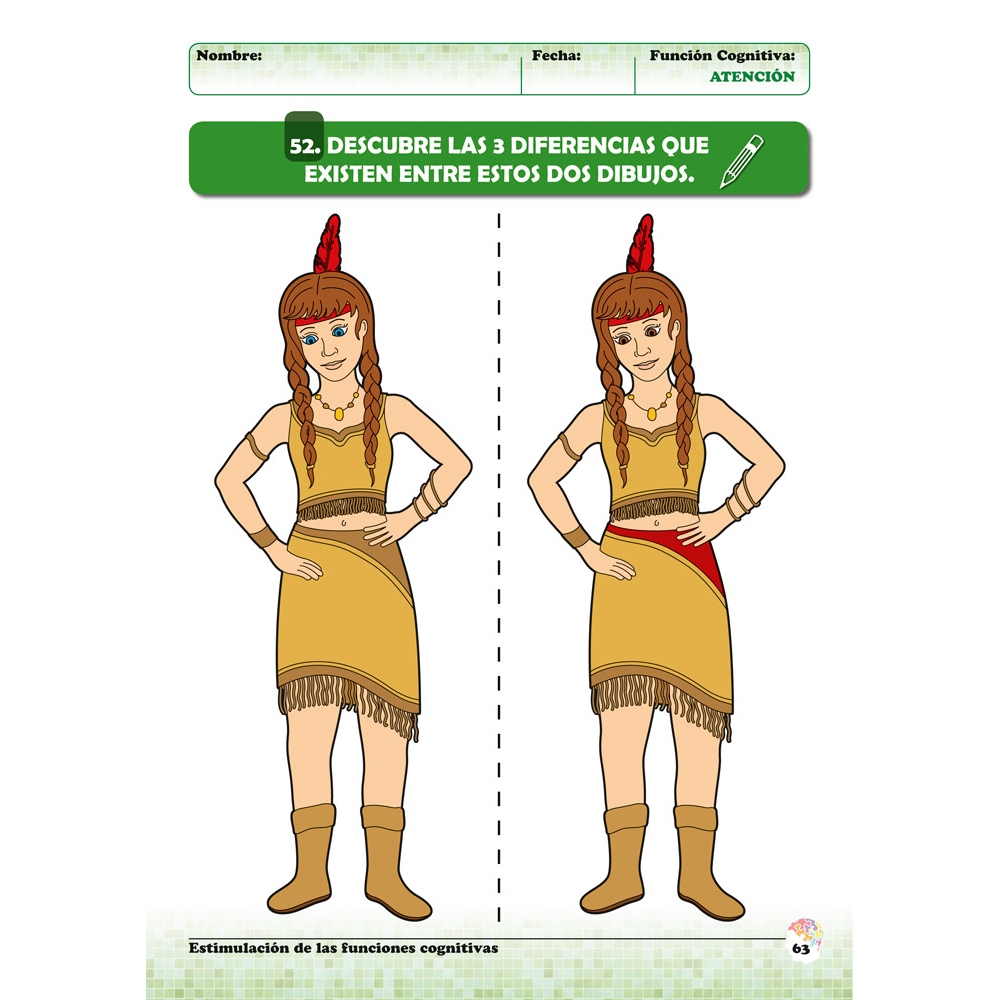 Estimulación de las funciones cognitivas. Nivel 2. Cuaderno 4: Atención