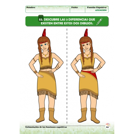 Estimulación de las funciones cognitivas. Nivel 2. Cuaderno 4: Atención