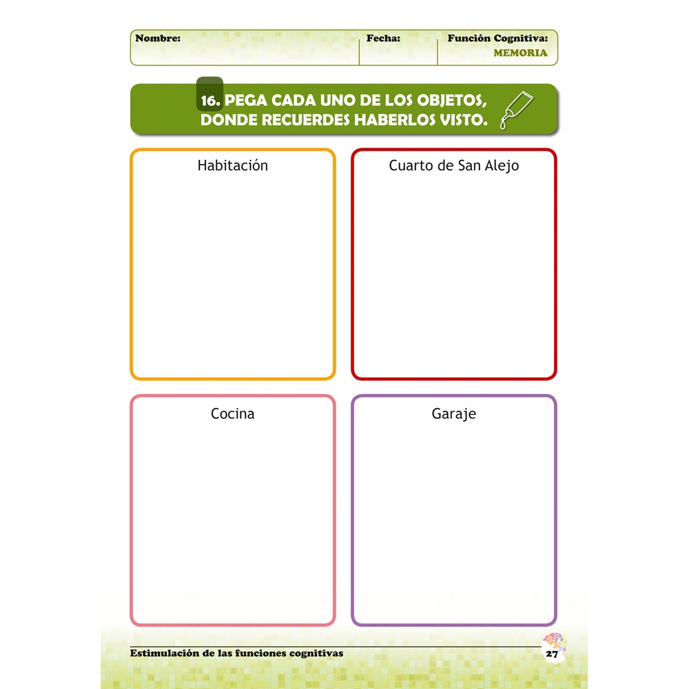 Estimulación de las funciones cognitivas. Nivel 2. Cuaderno 5: Memoria