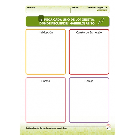 Estimulación de las funciones cognitivas. Nivel 2. Cuaderno 5: Memoria