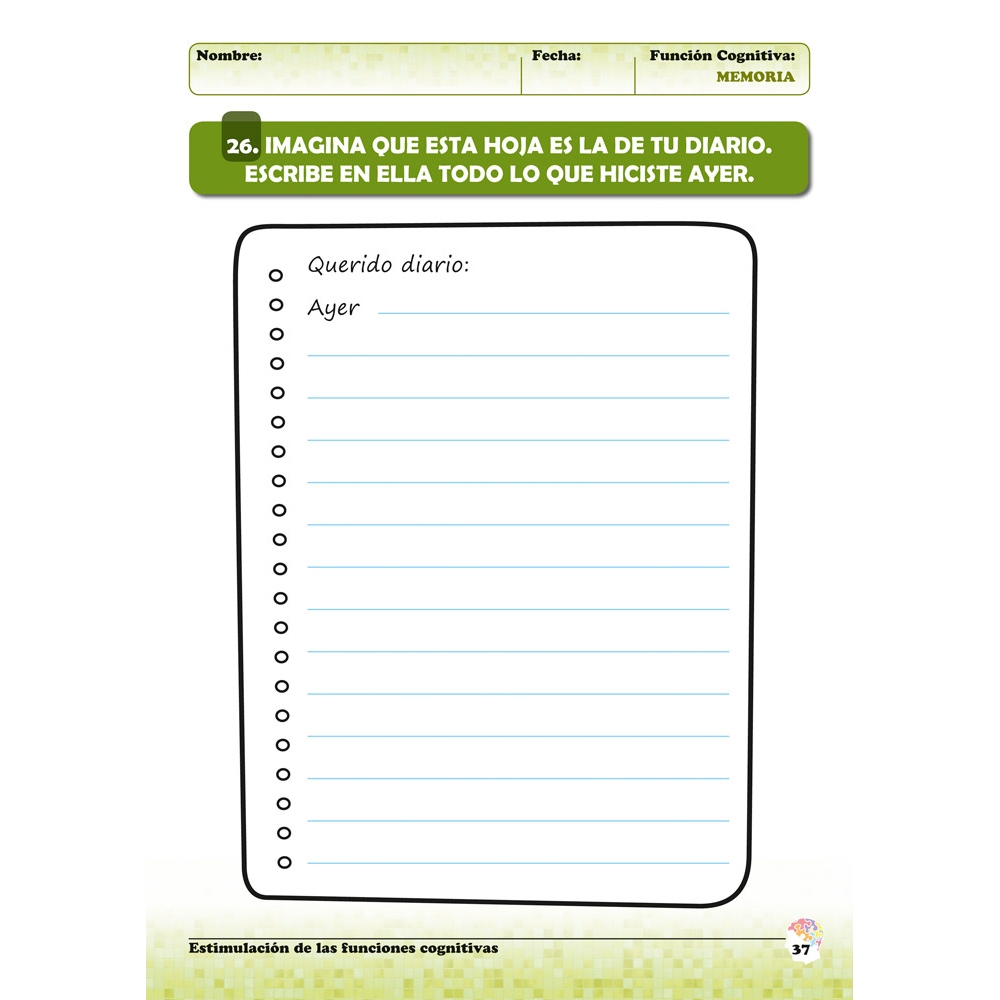 Estimulación de las funciones cognitivas. Nivel 2. Cuaderno 5: Memoria