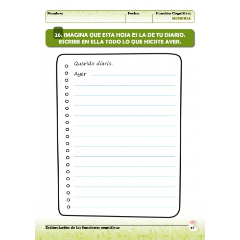 Estimulación de las funciones cognitivas. Nivel 2. Cuaderno 5: Memoria