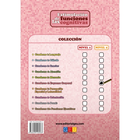 Estimulación de las funciones cognitivas. Nivel 2. Cuaderno 6: Esquema corporal