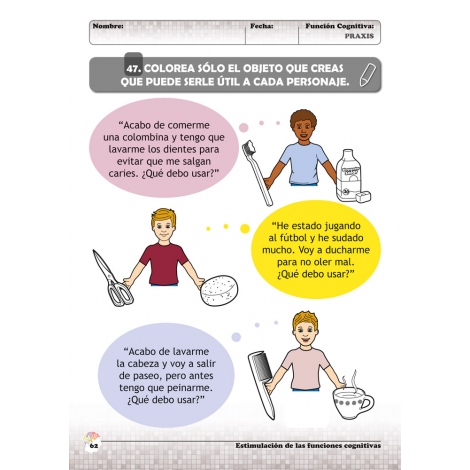 Estimulación de las funciones cognitivas. Nivel 2. Cuaderno 9: Praxis