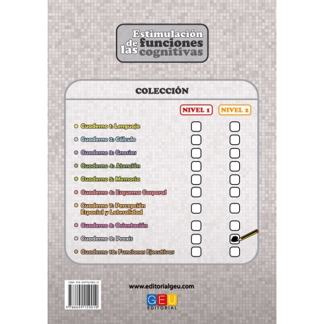 Estimulación de las funciones cognitivas. Nivel 2. Cuaderno 9: Praxis