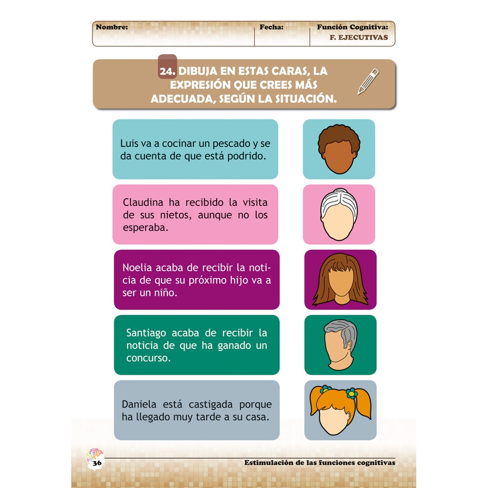 Estimulación de las funciones cognitivas. Nivel 2. Cuaderno 10: Funciones ejecutivas