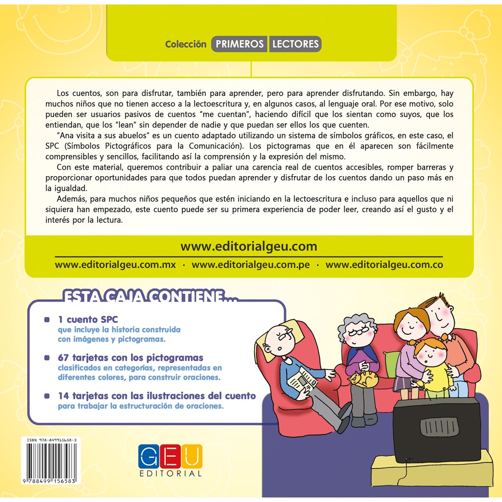 Ana visita a sus abuelos · Cuento con pictogramas