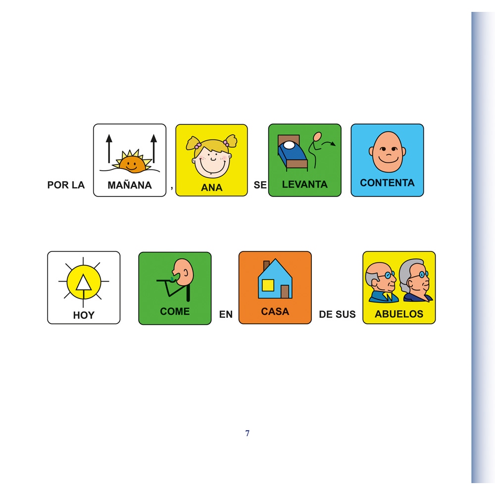 Ana visita a sus abuelos · Cuento con pictogramas