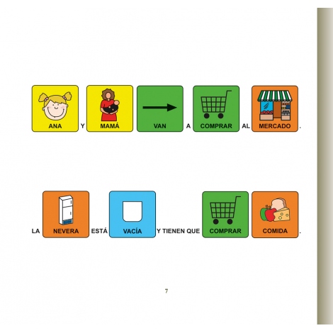 Ana va al mercado · Cuento con pictogramas