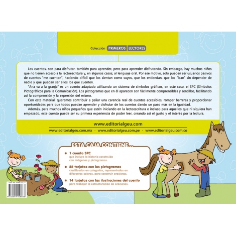 Ana va a la granja · Cuento con pictogramas