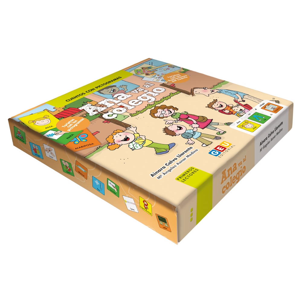 Ana va al colegio · Cuento con pictogramas