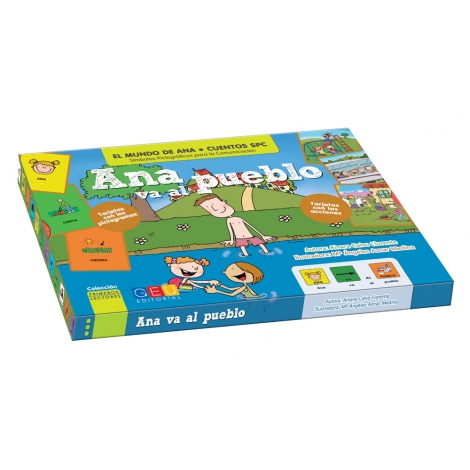 Ana va al pueblo · Cuento con pictogramas