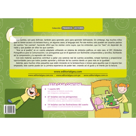 Ana va al pueblo · Cuento con pictogramas