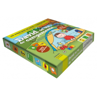 David se va de campamento · Cuentos con pictogramas 2