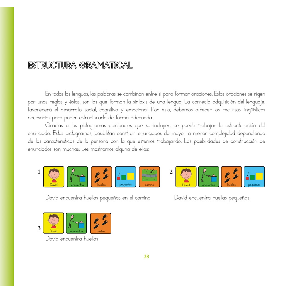 David se va de campamento · Cuentos con pictogramas