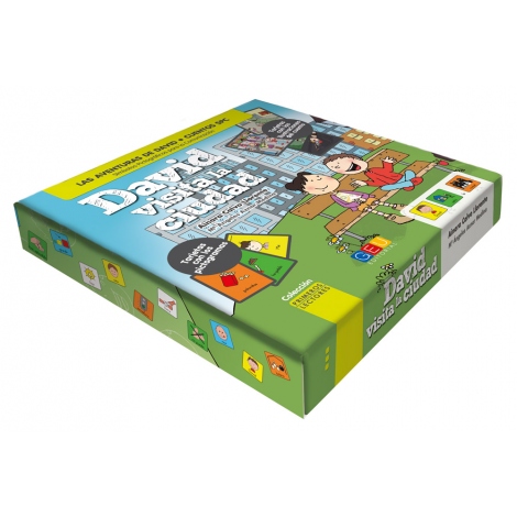 David visita la ciudad · Cuentos con pictogramas