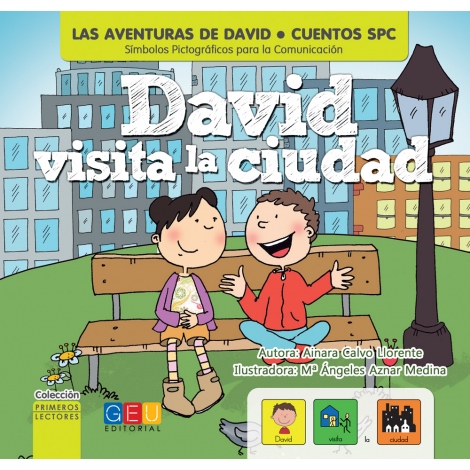 David visita la ciudad · Cuentos con pictogramas