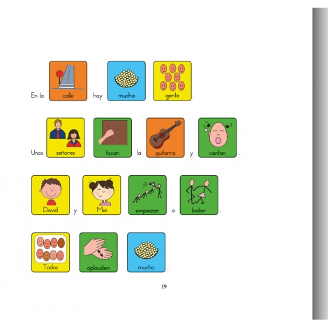 David visita la ciudad · Cuentos con pictogramas