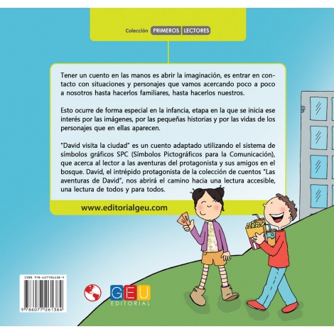 David visita la ciudad · Cuentos con pictogramas