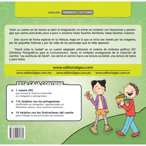 David visita la ciudad · Cuentos con pictogramas