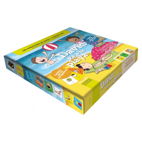 David va a la playa · Cuento con pictogramas