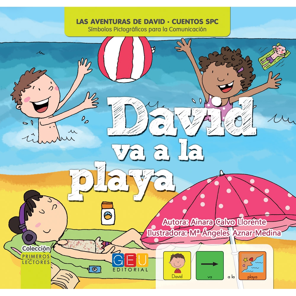 David va a la playa · Cuento con pictogramas